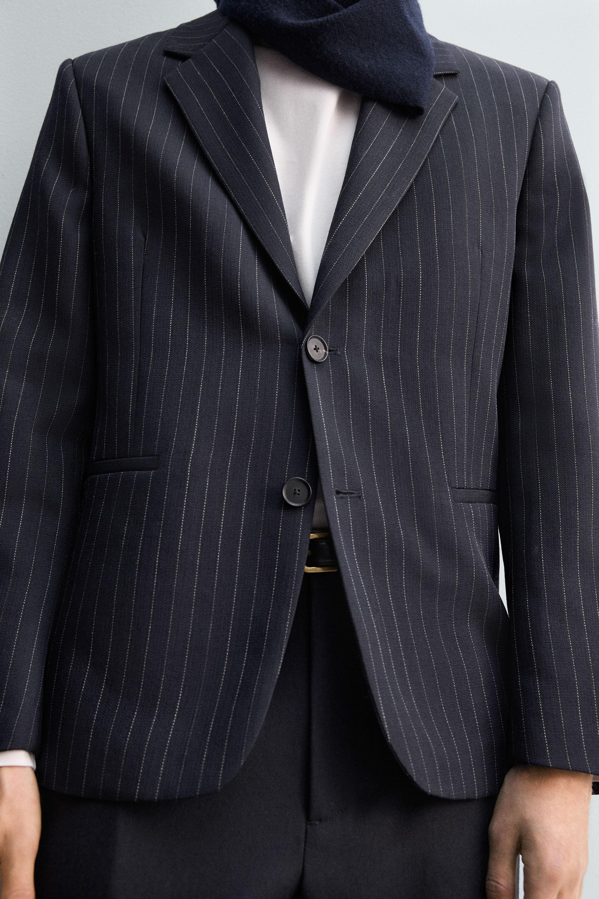 LIMITED EDITION 100% WOOL PINSTRIPE BLAZER
